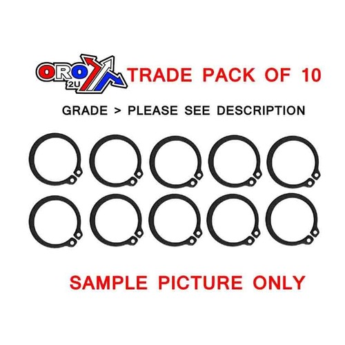 Front sprocket circlip x10 - front,