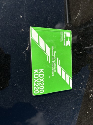 Kawasaki kdx220r manual - kawasaki,